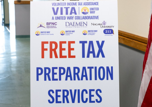 VITA Tax Preparation Sign